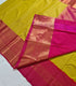 Kanchi Vegan Silk Saree With Contrast Blouse and Rich Jari Pallu