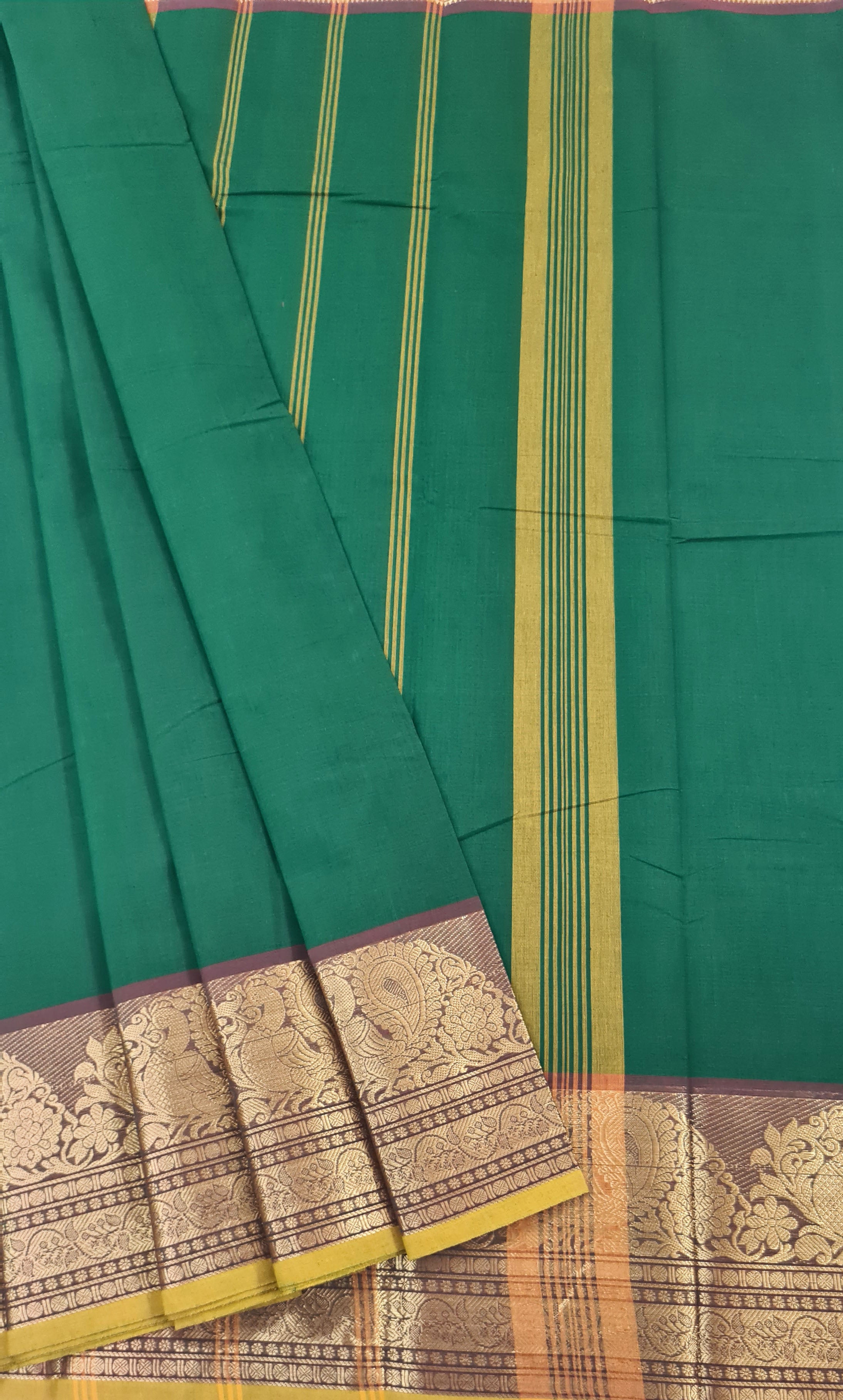 Kanchipuram Cotton Saree with Blouse