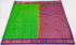 Kanchi Vegan Silk Saree with Contrast Blouse and Rich Jari Pallu