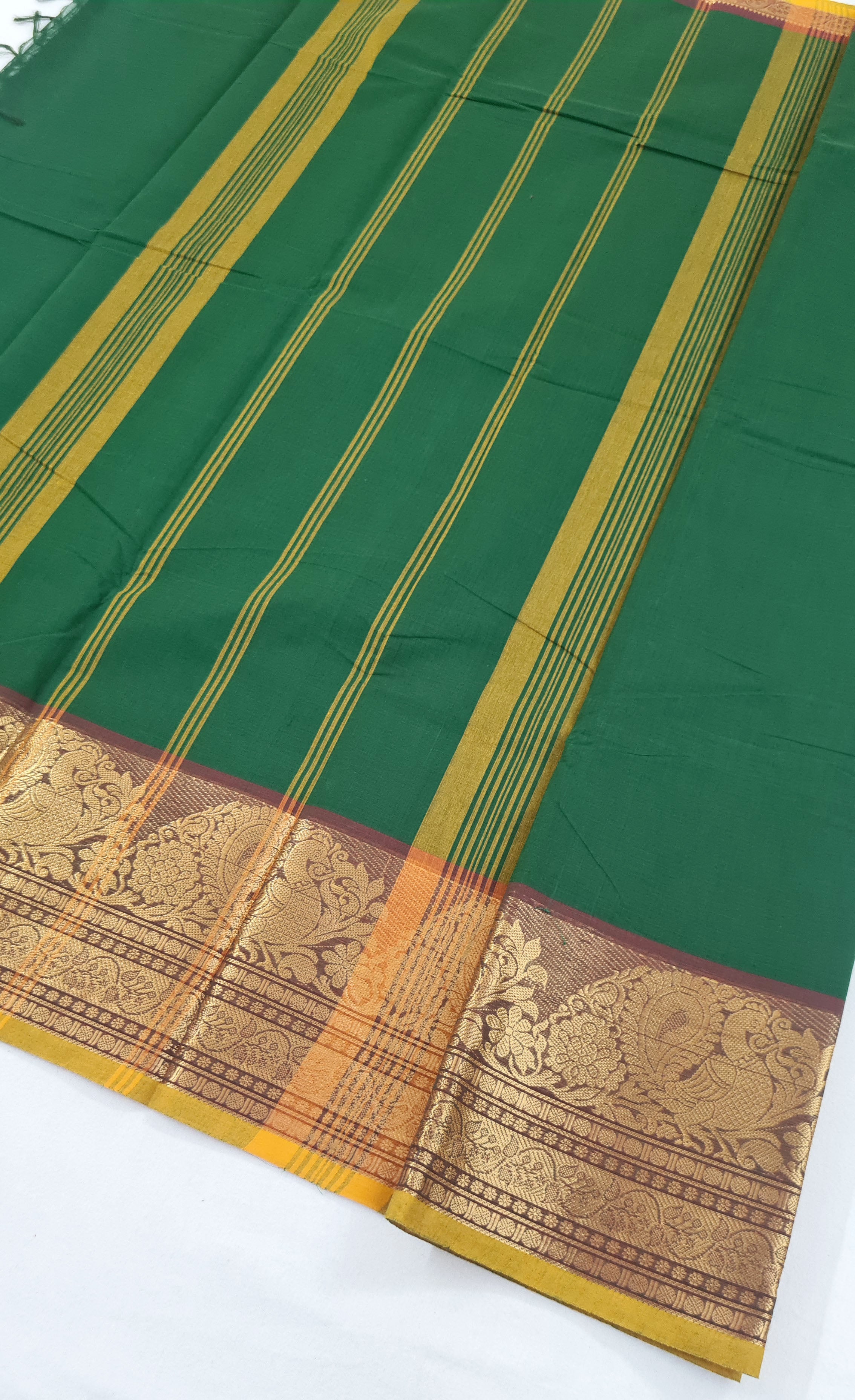 Kanchipuram Cotton Saree with Blouse