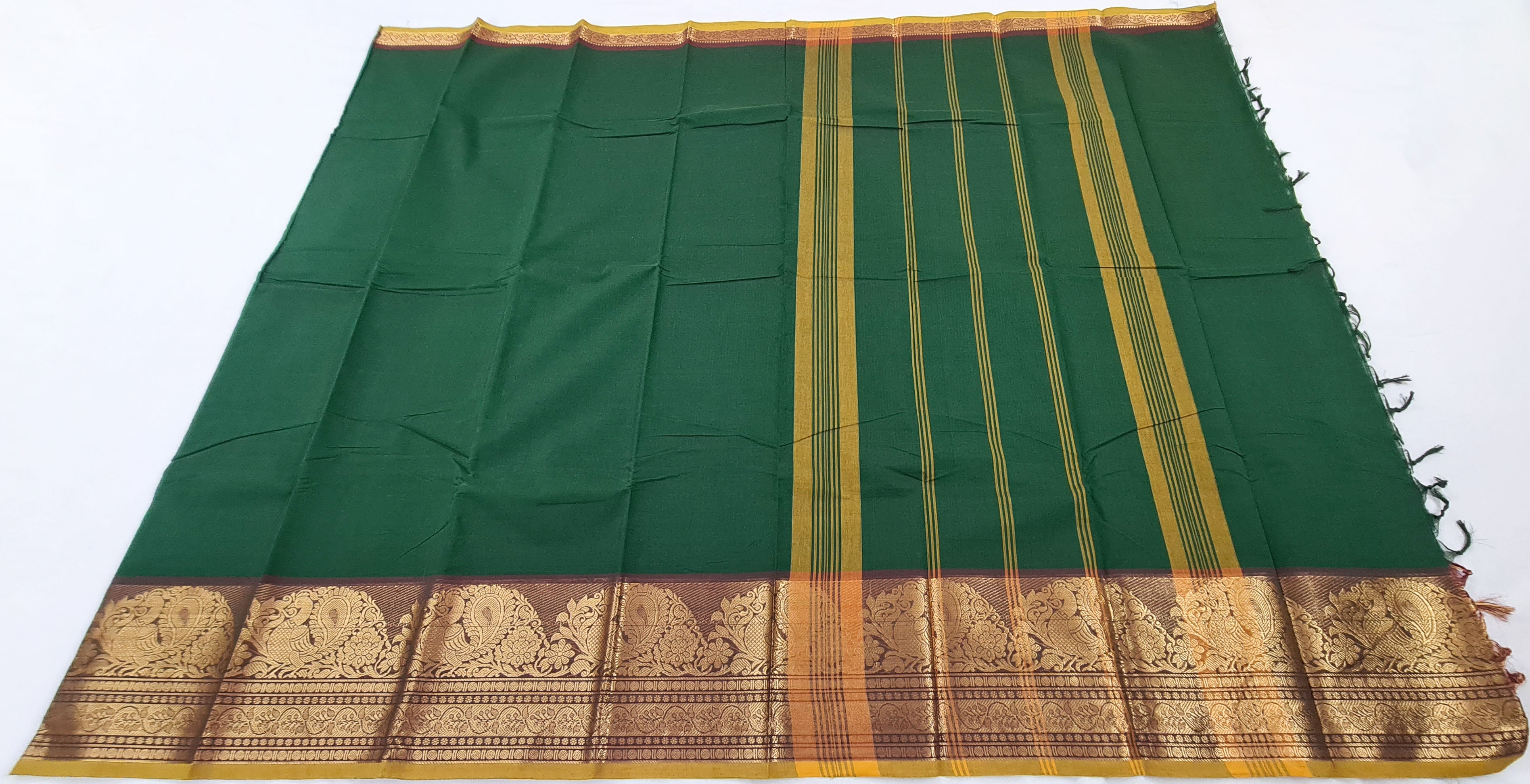 Kanchipuram Cotton Saree with Blouse