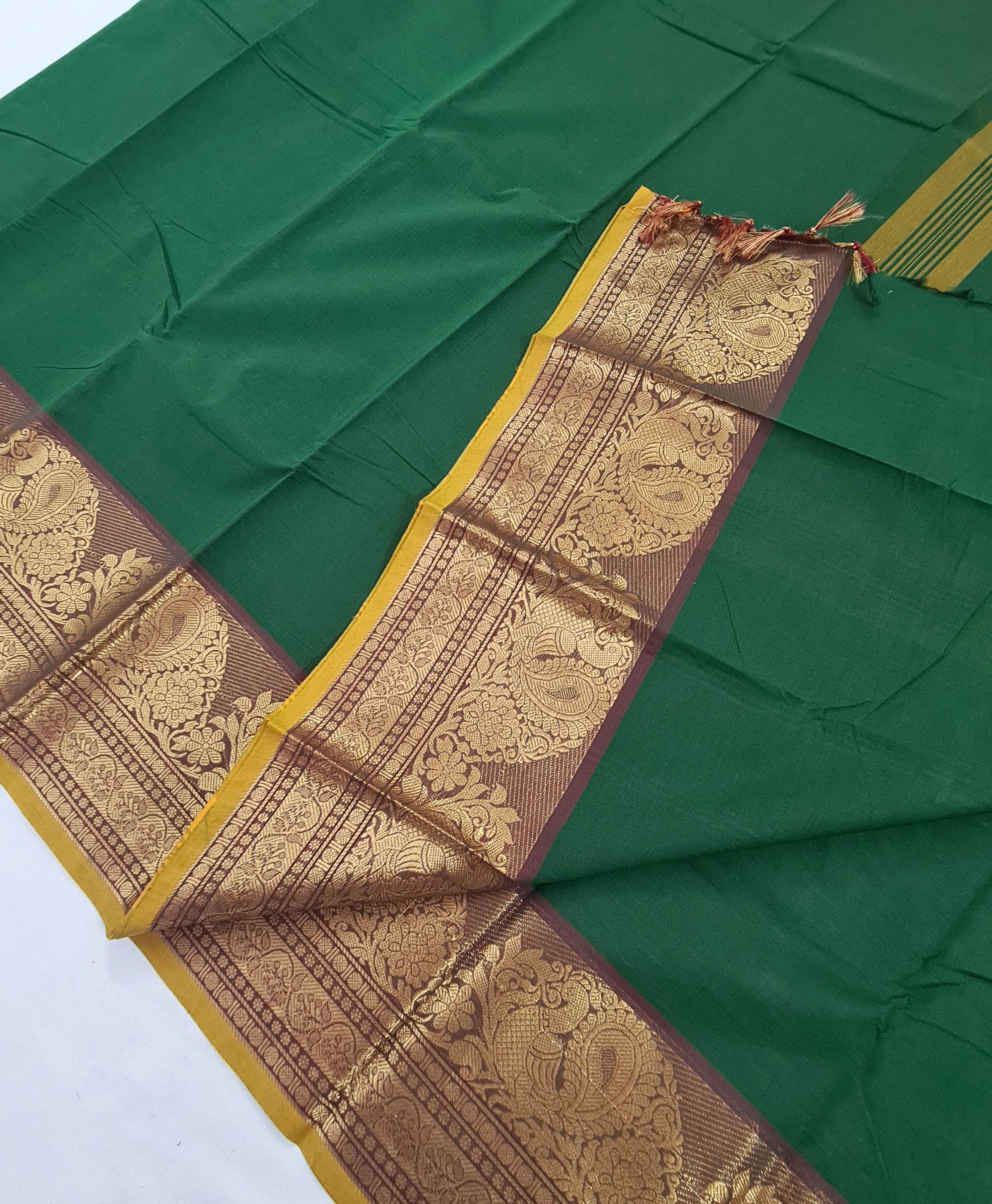 Kanchipuram Cotton Saree with Blouse
