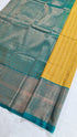 Kanchi Vegan Silk Saree With Contrast Blouse and Rich Jari Pallu
