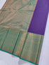 Kanchi Vegan Silk Saree With Contrast Blouse and Rich Jari Pallu