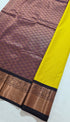 Kanchi Vegan Silk Saree With Contrast Blouse and Rich Jari Pallu
