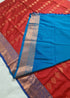 Kanchi Vegan Silk Saree With Contrast Blouse and Rich Jari Pallu