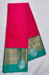 Kanchi Vegan Silk Saree with Contrast Blouse and Rich Jari Pallu
