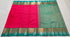 Kanchi Vegan Silk Saree with Contrast Blouse and Rich Jari Pallu
