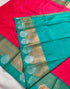 Kanchi Vegan Silk Saree with Contrast Blouse and Rich Jari Pallu