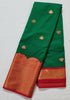 Kanchi Vegan Silk Saree With Contrast Blouse and Rich Jari Pallu