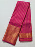 Kanchi Vegan Silk Saree With Contrast Blouse and Rich Jari Pallu