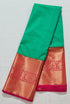 Kanchi Vegan Silk Saree With Contrast Blouse and Rich Jari Pallu