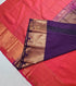 Kanchi Vegan Silk Saree With Contrast Blouse and Rich Jari Pallu