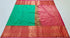 Kanchi Vegan Silk Saree With Contrast Blouse and Rich Jari Pallu