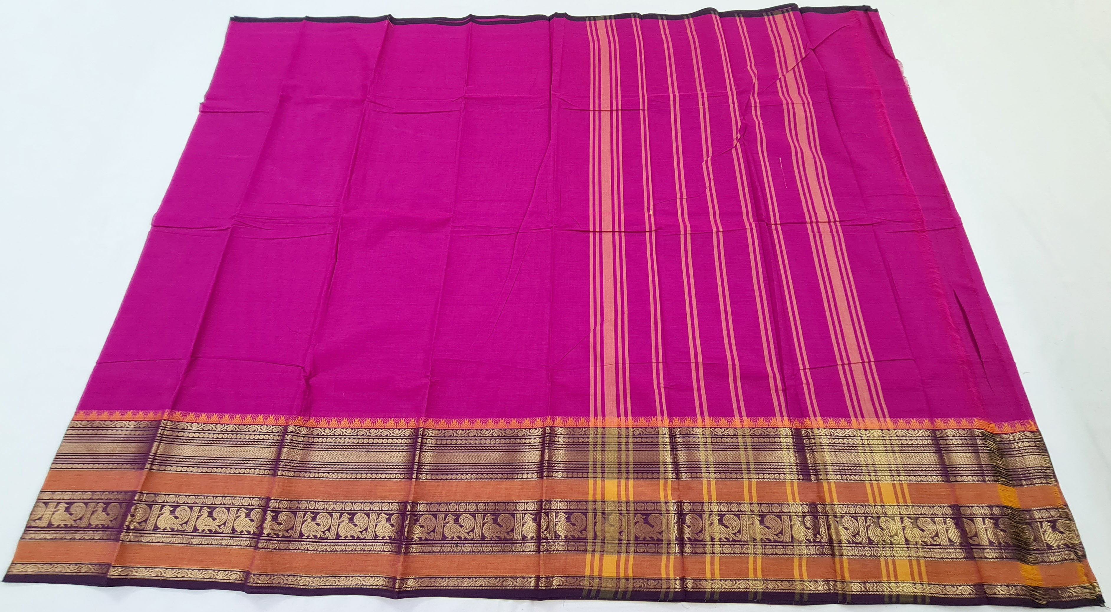 Kanchipuram Cotton Saree with Blouse