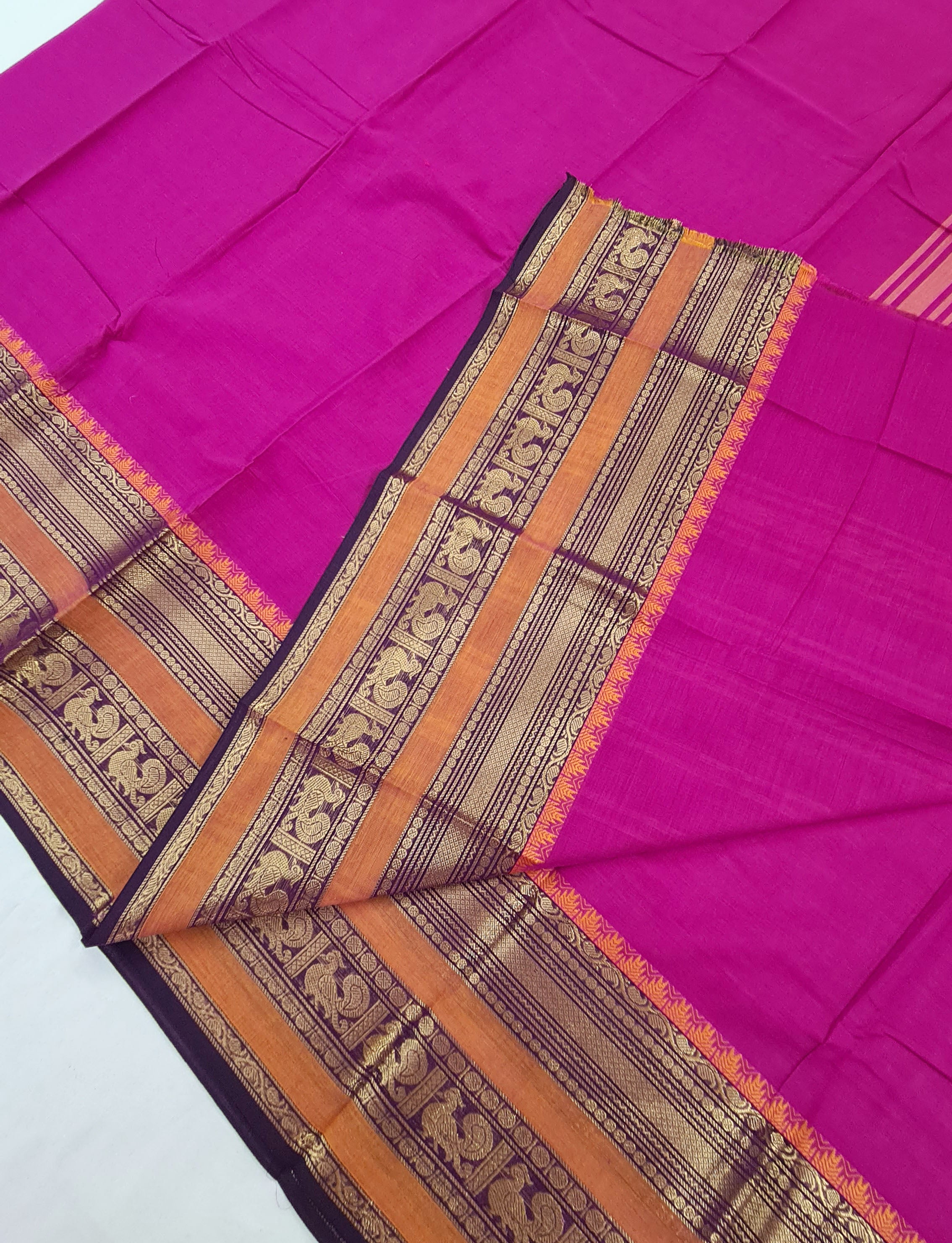 Kanchipuram Cotton Saree with Blouse