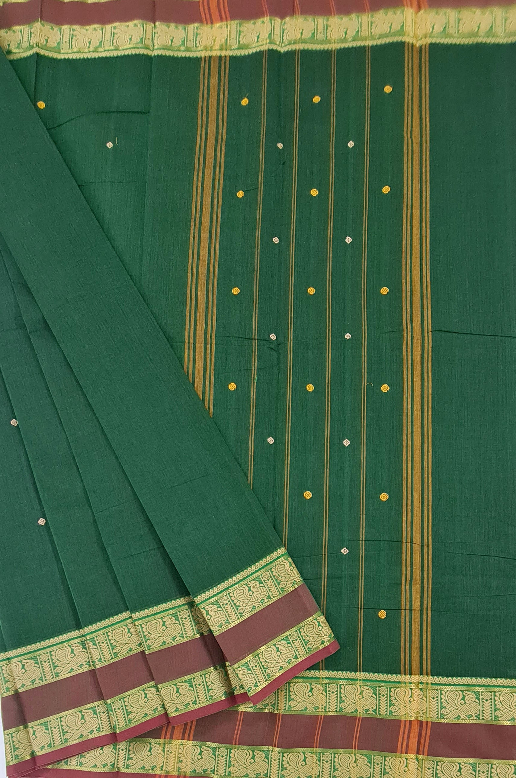 Kanchipuram Cotton Saree with Blouse