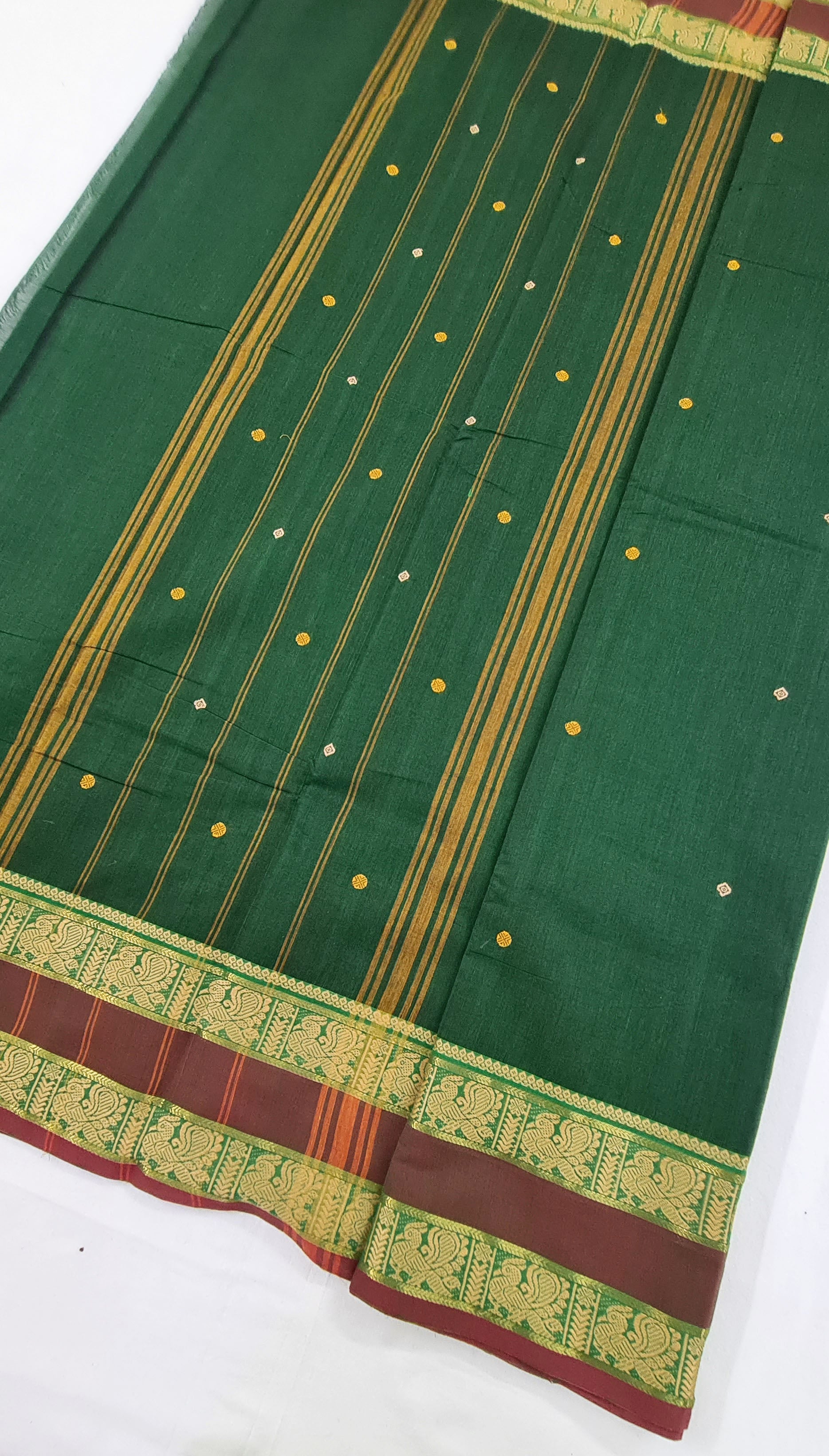 Kanchipuram Cotton Saree with Blouse