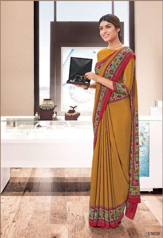 Vipul Presents Smart Silk Vol-2 Crape Printed Uniform style Sarees Collection