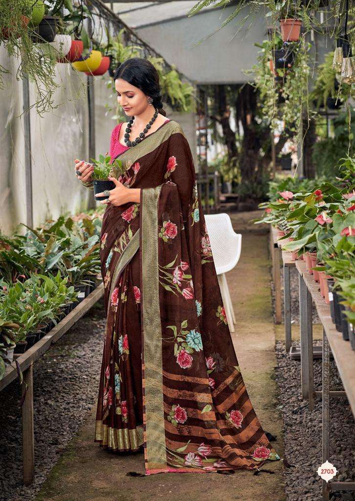 Kashvi Creation Presents Saheli Chiffon Printed Sarees Collection