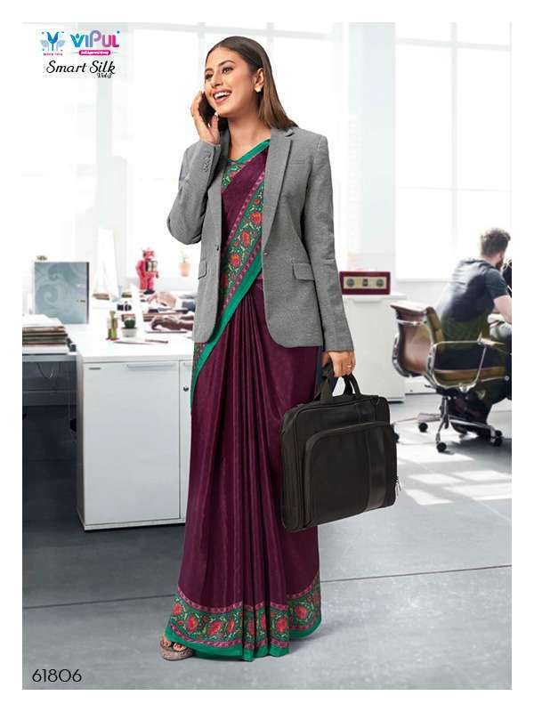 Vipul Presents Smart Silk Vol-3 Crape Sarees Collection