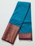 Kanchi Vegan Silk Saree With Contrast Blouse and Rich Jari Pallu