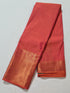 Kanchi Vegan Silk Saree With Contrast Blouse and Rich Jari Pallu
