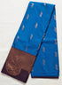 Kanchi Vegan Silk Saree With Contrast Blouse and Rich Jari Pallu