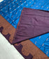 Kanchi Vegan Silk Saree With Contrast Blouse and Rich Jari Pallu