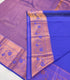 Kanchi Vegan Silk Saree with Contrast Blouse and Rich Jari Pallu