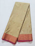 Kanchi Vegan Silk Saree With Contrast Blouse and Rich Jari Pallu