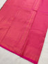 Kanchi Vegan Silk Saree with Contrast Blouse and Rich Jari Pallu