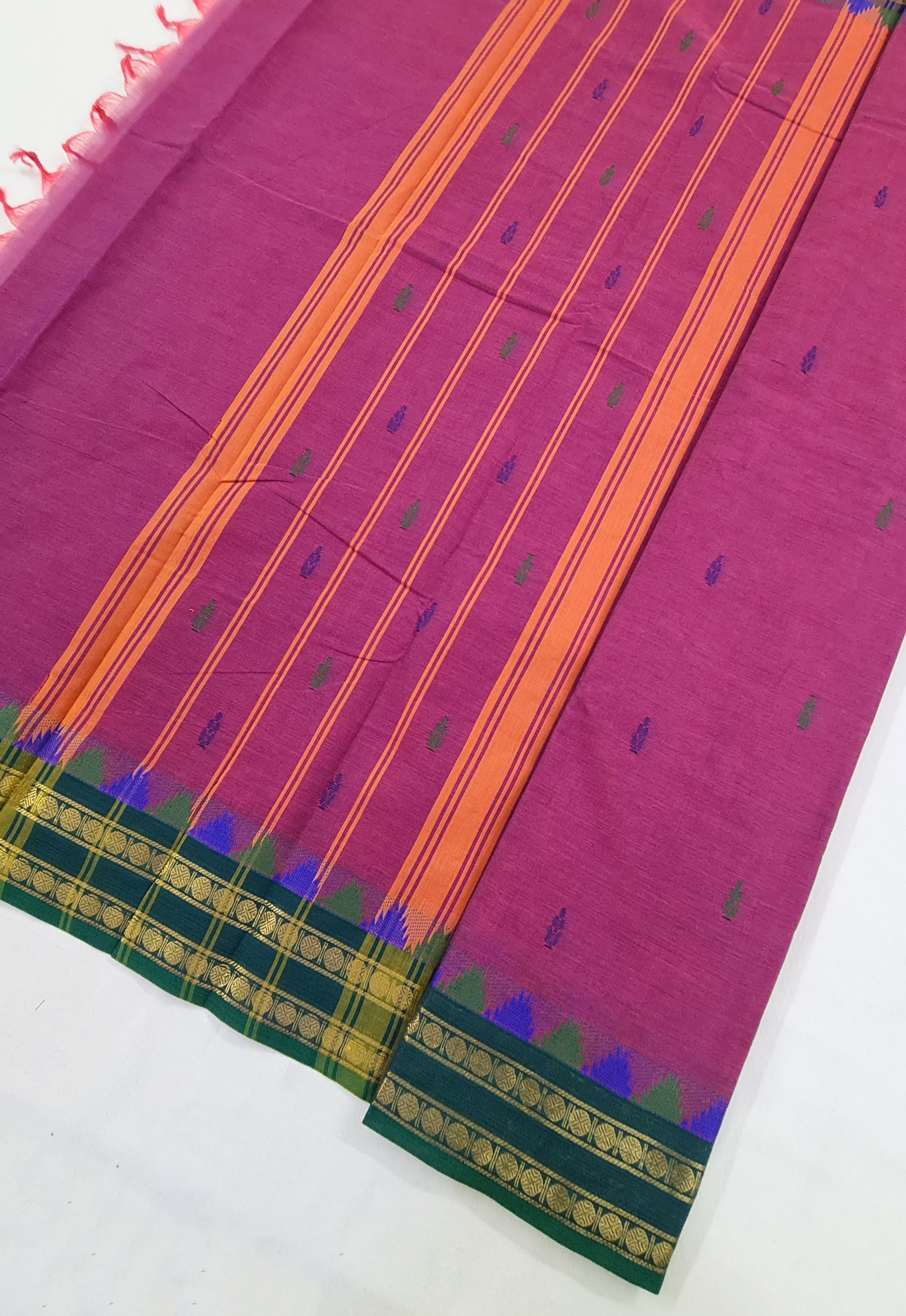 Kanchipuram Cotton Saree with Blouse