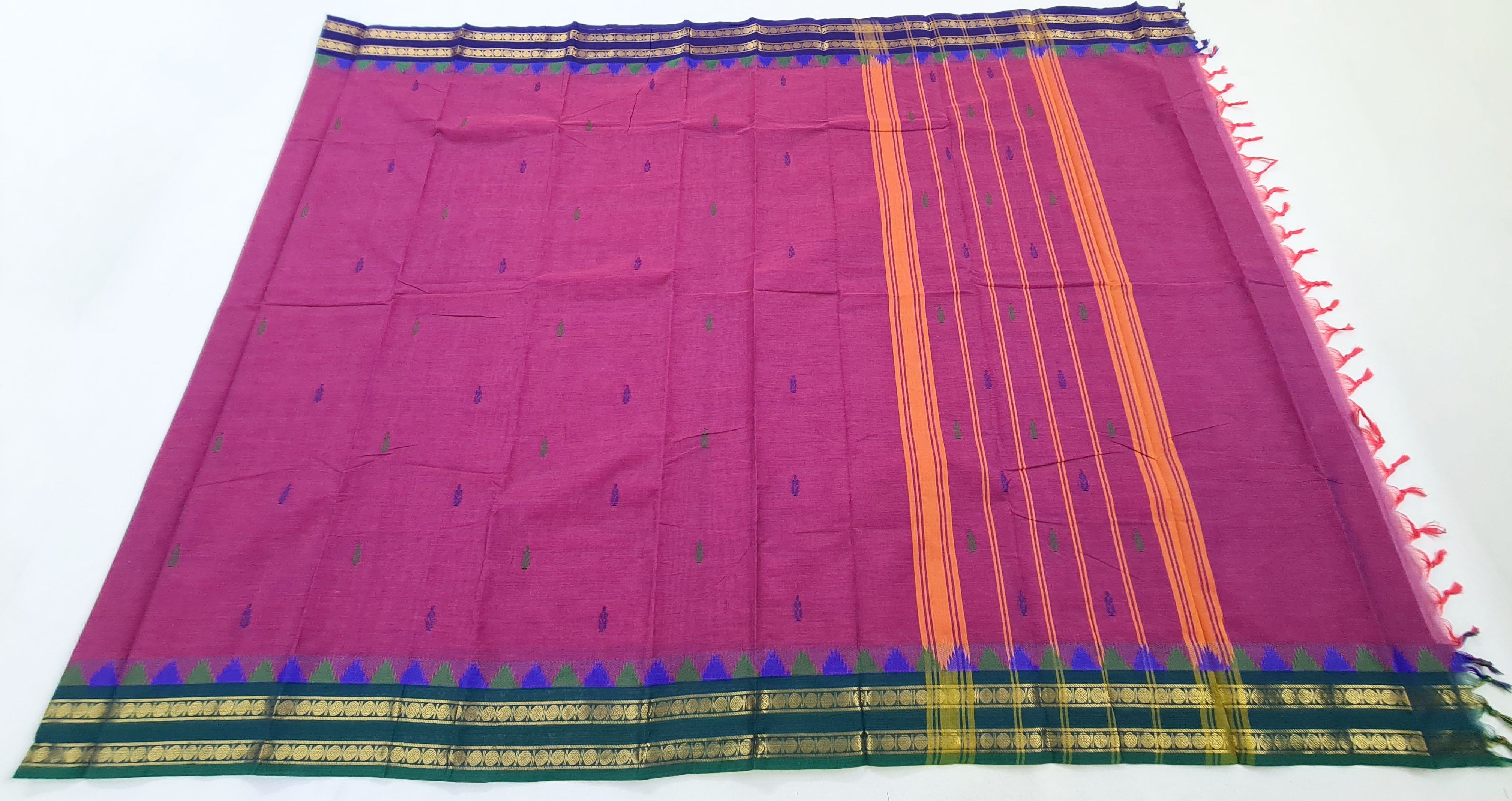 Kanchipuram Cotton Saree with Blouse