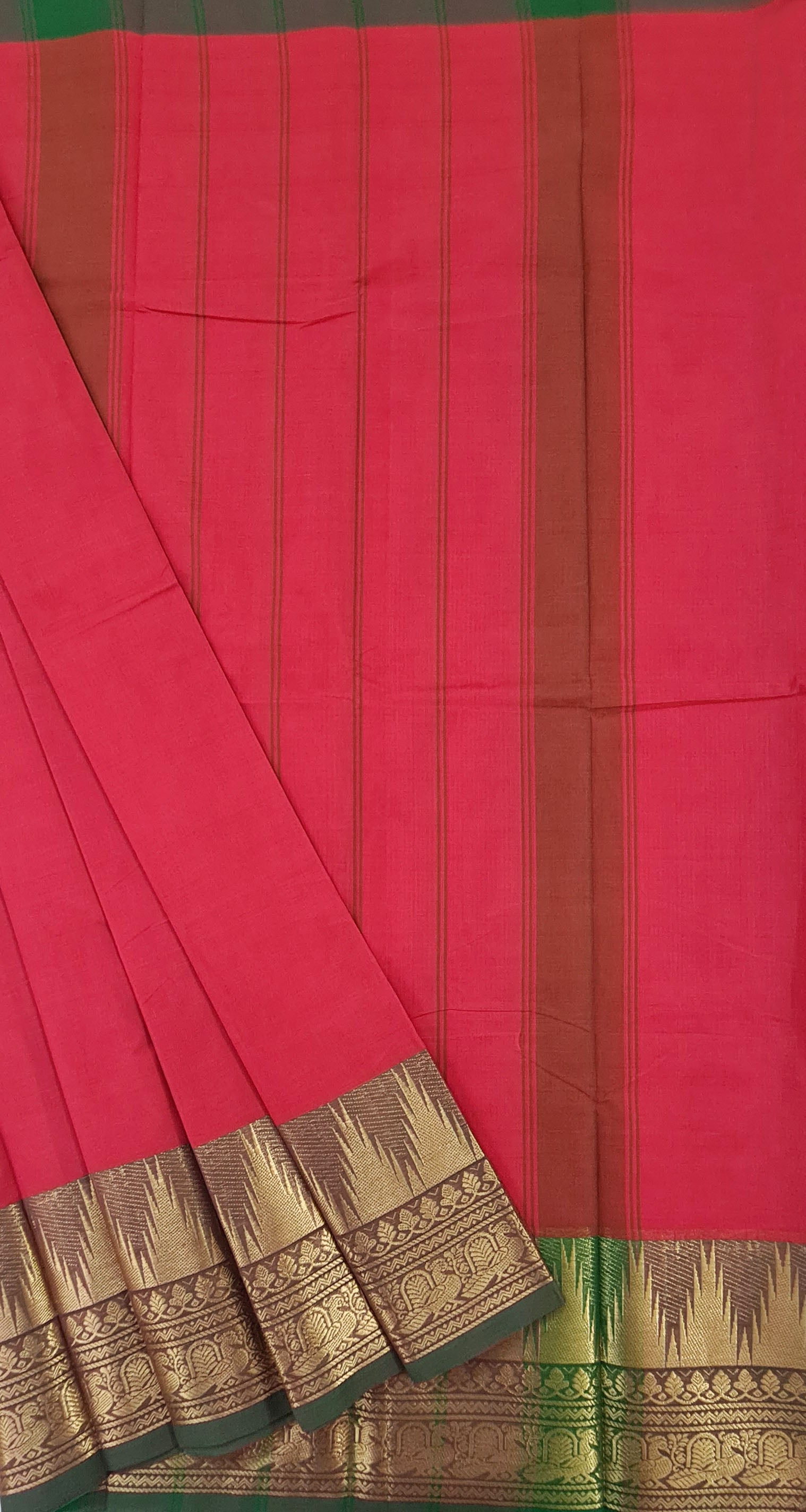 Kanchipuram Cotton Saree without Blouse