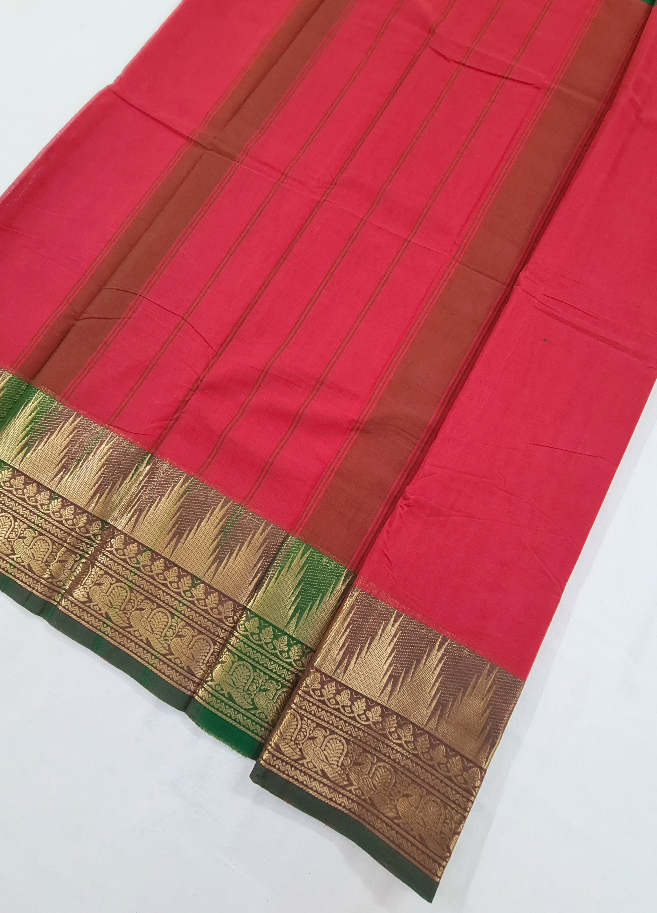 Kanchipuram Cotton Saree without Blouse
