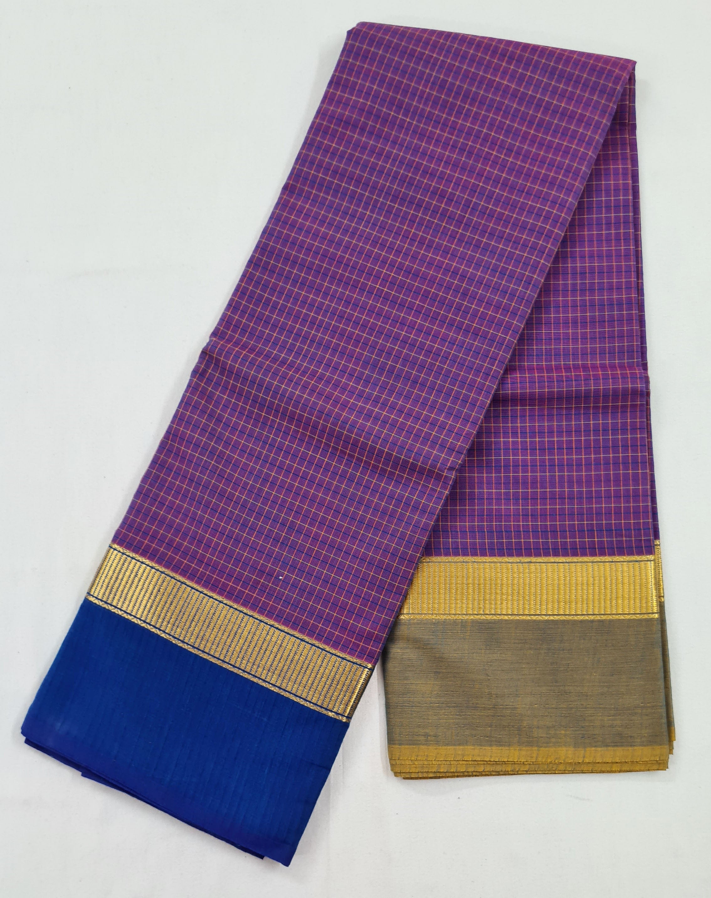 Kanchipuram Cotton Saree with Blouse