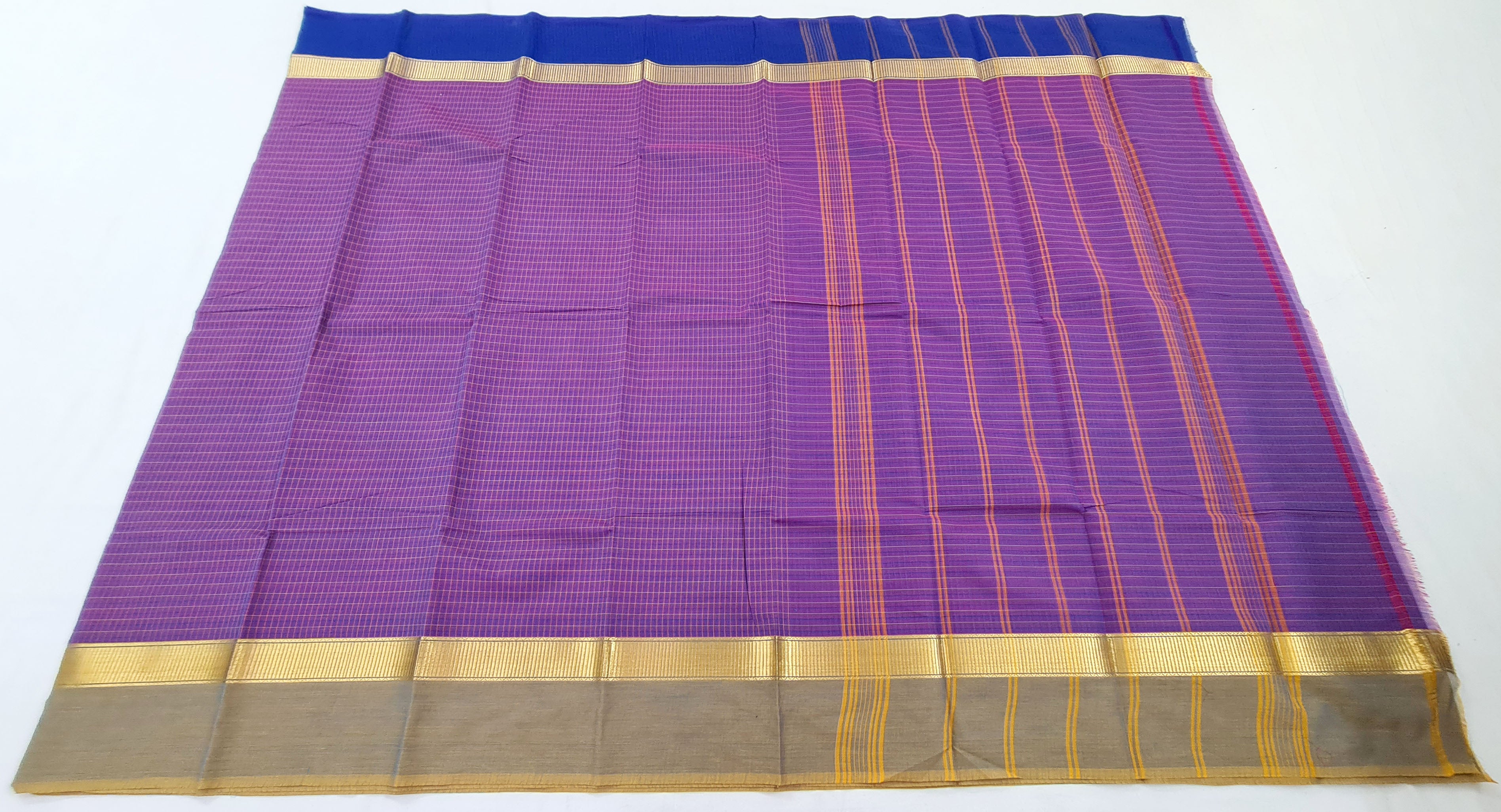 Kanchipuram Cotton Saree with Blouse