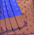 Kanchi Vegan Silk Saree With Contrast Blouse and Rich Jari Pallu