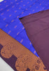 Kanchi Vegan Silk Saree With Contrast Blouse and Rich Jari Pallu