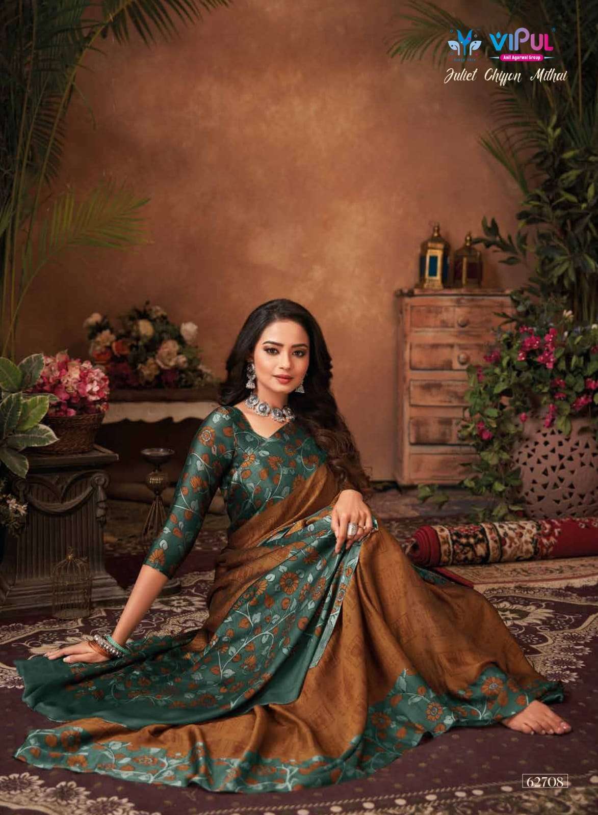 Vipul Presents Juliet Chiffon Mithai Fancy Sarees Collection