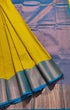 Kanchi Vegan Silk Saree With Contrast Blouse and Rich Jari Pallu