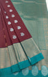 Kanchi Vegan Silk Saree With Contrast Blouse and Rich Jari Pallu