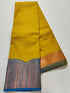 Kanchi Vegan Silk Saree With Contrast Blouse and Rich Jari Pallu