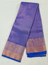 Kanchi Vegan Silk Saree With Contrast Blouse and Rich Jari Pallu