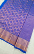Kanchi Vegan Silk Saree With Contrast Blouse and Rich Jari Pallu