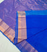 Kanchi Vegan Silk Saree With Contrast Blouse and Rich Jari Pallu