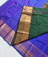 Kanchi Vegan Silk Saree With Contrast Blouse and Rich Jari Pallu