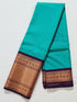 Kanchi Vegan Silk Saree With Contrast Blouse and Rich Jari Pallu