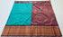 Kanchi Vegan Silk Saree With Contrast Blouse and Rich Jari Pallu